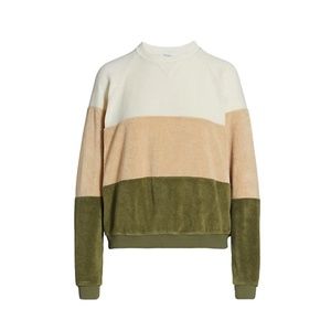 DONNI. Terry Tri-Crew Sweatshirt XS